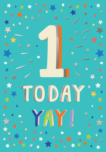 Picture of 1 TODAY YAY BIRTHDAY CARD